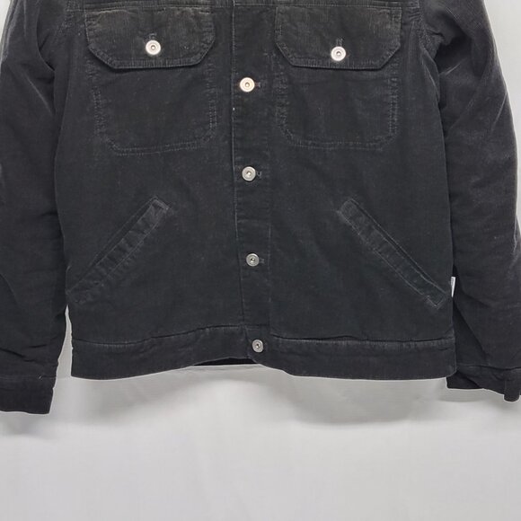 Cold Culture Mens Corduroy Jacket Sze Medium Button Up Quilt Lined Sherpa Collar - Picture 3 of 15